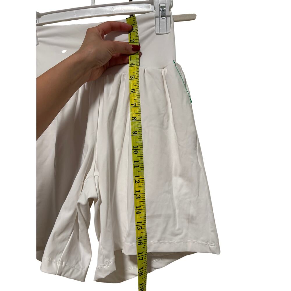 Halara White SoftZero Airy Shorts with Skirt Overlay S - Picture 5 of 7